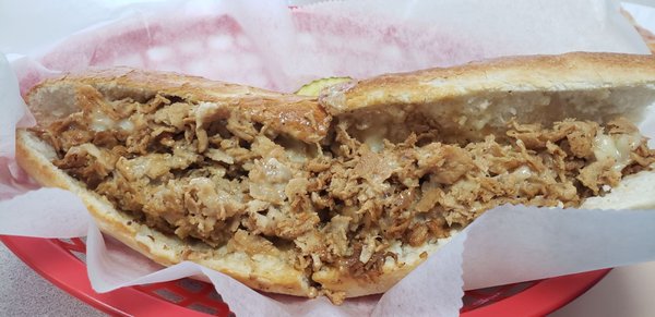 Full chicken cheese steak