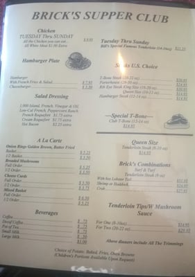 Menu Page 1