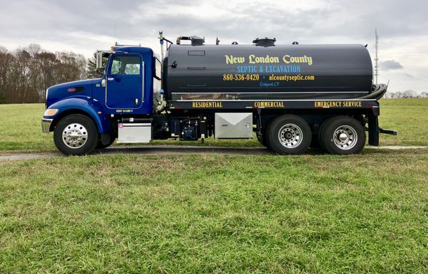 Our new septic pump truck