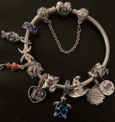 My updated Pandora Bracelet! Yay!