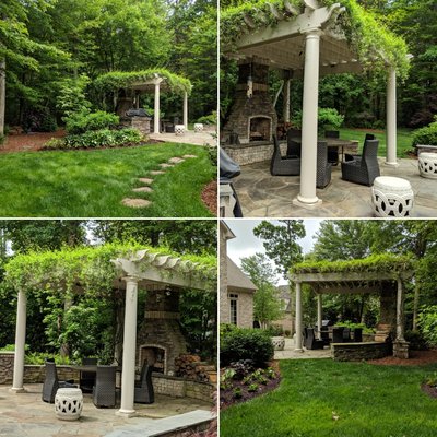 This Green View client has really enjoyed the outdoor living area we helped them create