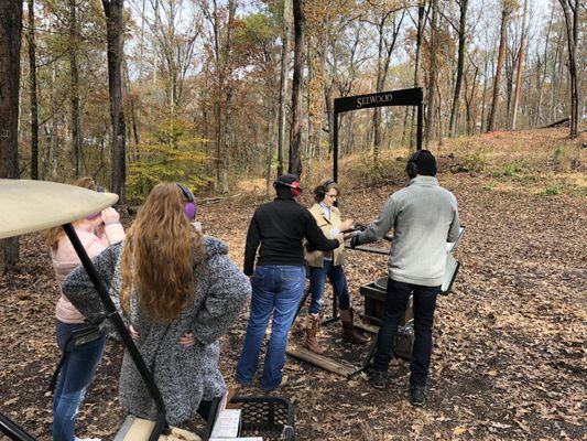 Sport clay Station at Selwood Farms