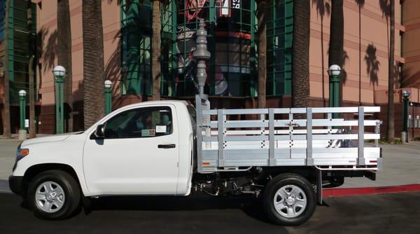 F150 with 30" Lift Out Gates on the sides and 22" Fold Down in the rear.