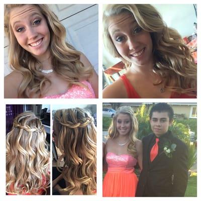 Homecoming hair and makeup by jessica Becker