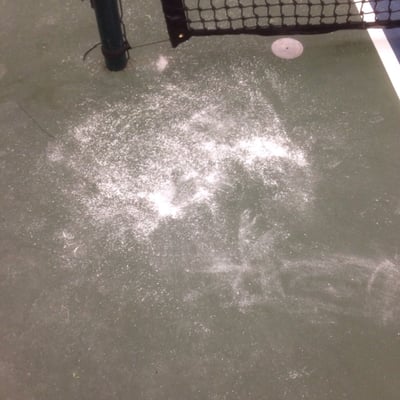 Cleanliness of the indoor tennis courts at Essex has always been an opportunity for improvement.