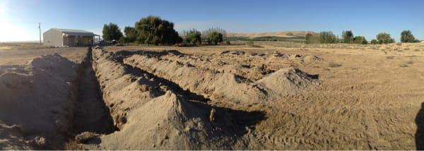 Septic system installed at Frichette Winery on Red Mountain. All set for inspection.