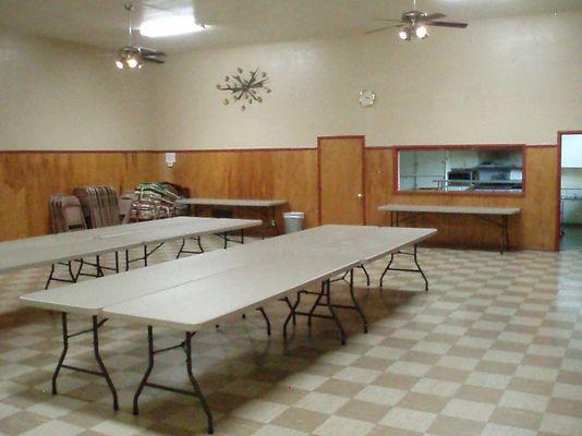 Dining Hall Back View-8' Long Tables