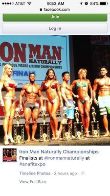 1st place overall iron man that's to hard work, dedication, consistency and of course, NATE!!!