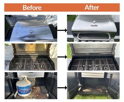 Before & After: GrillShine - Residential Grill Cleaning Services