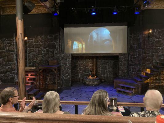 The main theater, staged for Man of LaMancha prior to show start