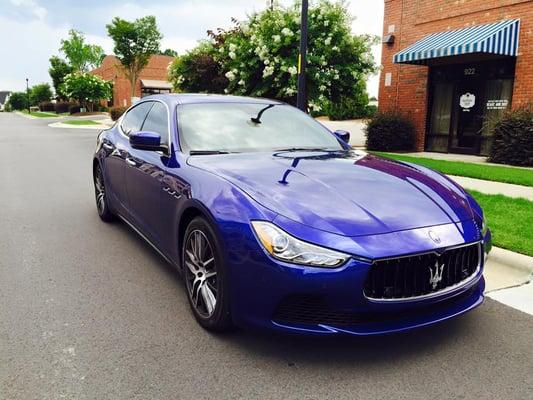 2015 Maserati Ghibli with Carbon series window tint