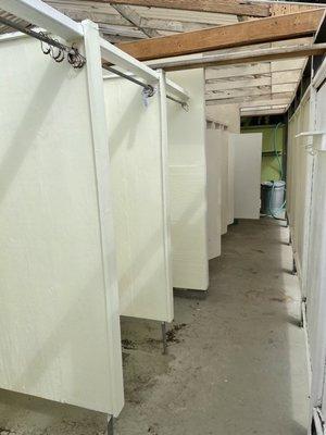 Showers and Toilets ... no privacy