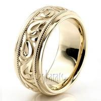 Yellow Gold Hand made Wedding Band