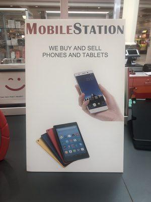 We buy sell and trade cell phones and tablets