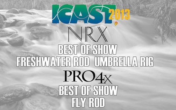 We won two out of the three fishing rod  categories this year at ICAST.