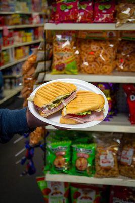 Fresh Ham sandwich also available in turkey.