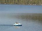 Paddle boating on Fallen Leaf Lake