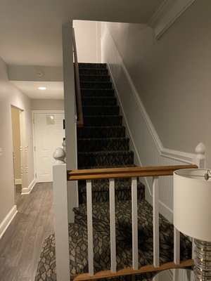 Steps leading to bedroom