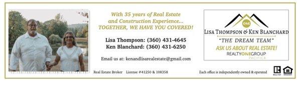 Lisa Thompson & Ken Blanchard - Realty One Group Pacifica