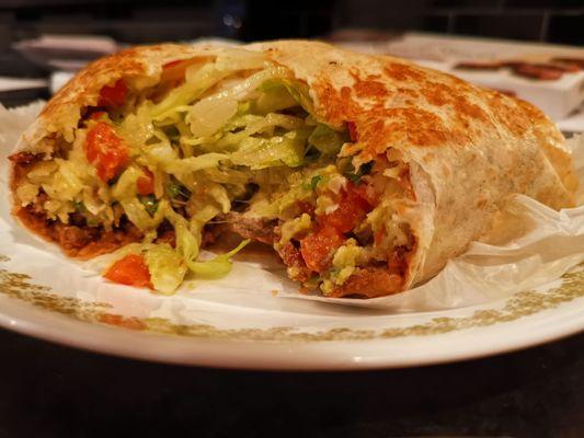 Carne asada burrito