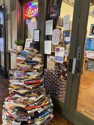 Christmas tree of books--cute