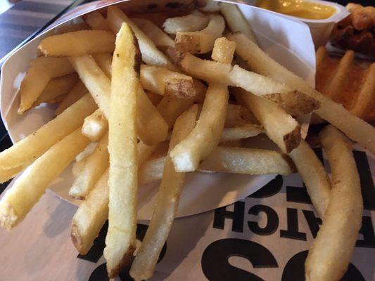 Closeup of the regular fries