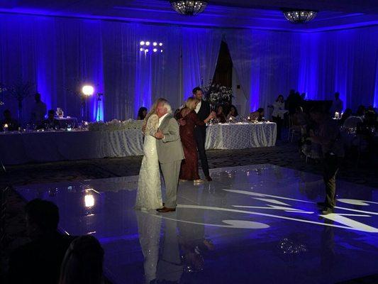 DMX lighting at St. Regis Monarch. Spot-lighting those special moments.