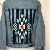 Beaded jean jackets now in the store!