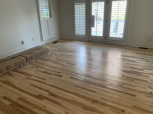 New hardwood flooring