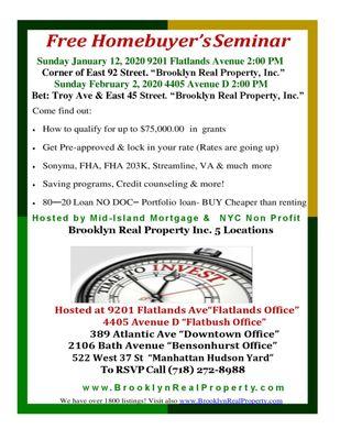 Free Home Buyer Seminar