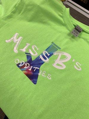 One of our custom shirts for sale at Miss Bs!