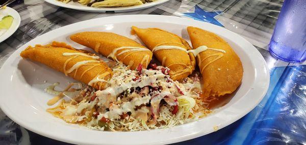 Chicken Enpanada  with cabbage slaw