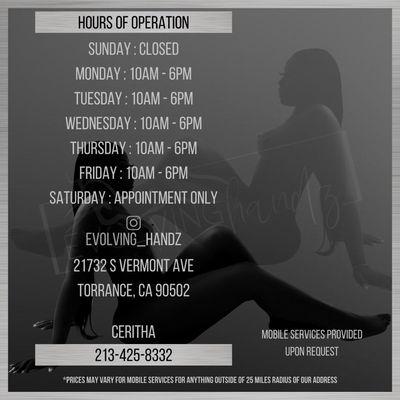 Hours of Operation