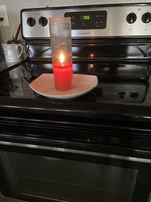 Spiritual candle burning for reading