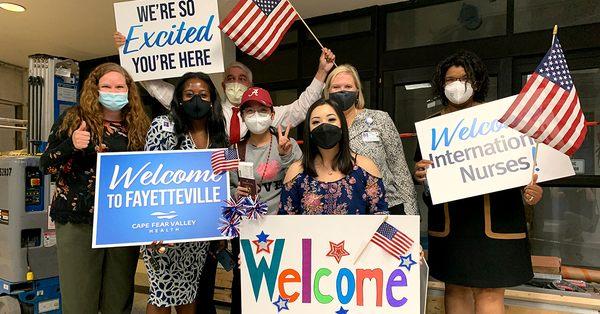 Welcoming international nurses upon arrival in the U.S.