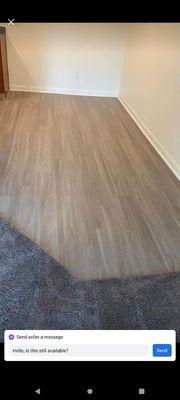 LVT and carpet installation