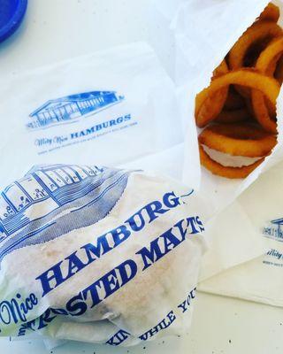 Hamburg Sandwich Onion Rings