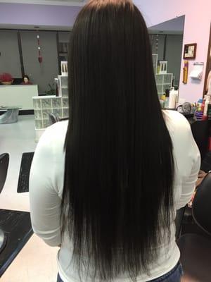 This is the picture of how my keratin hair looked when done