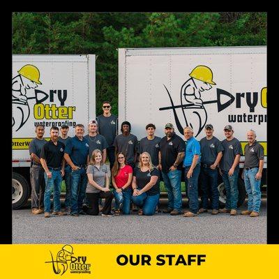 A great crew of inspectors, office staff, installation crews, and management!