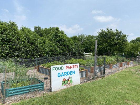 Produce from our garden goes to Helping Hands' Food Pantry