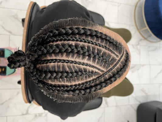 Half head braids by Monica