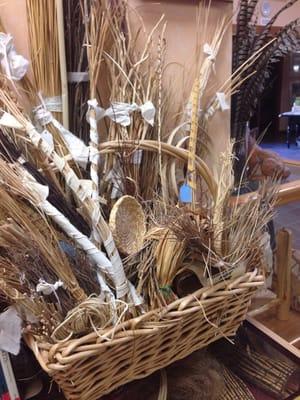 A display on native materials used for weaving and tools. Very informational!