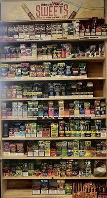 Wide variety of cigars.