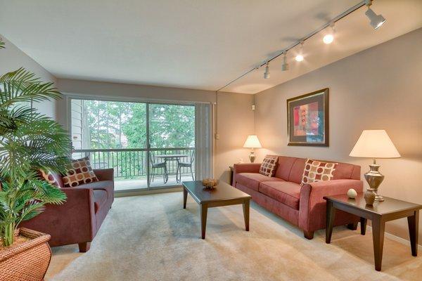 patio/balcony in a large living room