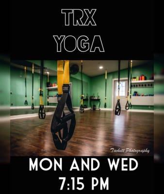 Come join the fun! New times for the TRX yoga!!