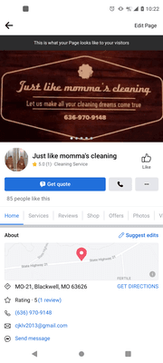 Just Like Momma's Cleaning