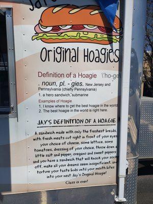 Jay's Original Hoagie Food Truck