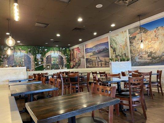 Inside dining area