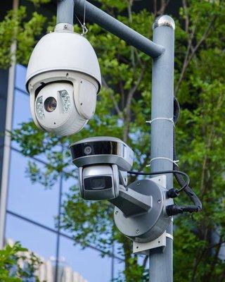 Outdoor camera surveillance system.