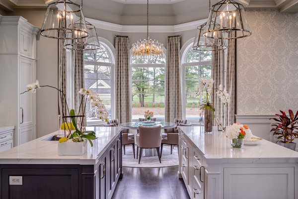 Kitchen Designs by Ken Kelly stunning kitchen and breakfast nook in Brookville, NY